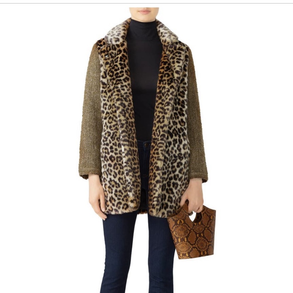 Scotch & Soda Faux Cheetah Coat